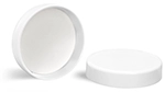 35 mm Plastic Caps, White Smooth PE Lined Caps