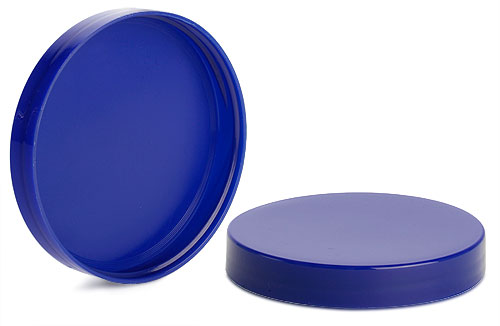 Blue Polypropylene Smooth Unlined Caps