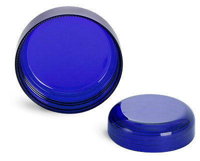 Blue Styrene Unlined Dome Caps