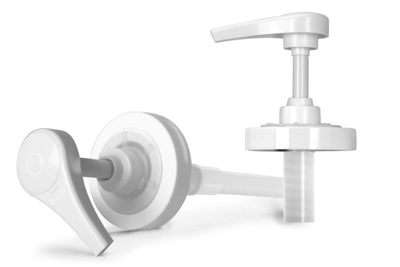 Plastic Pumps, White Polypropylene Smooth Pumps w/ Lock Down Feature