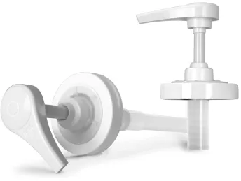 Plastic Pumps, White Polypropylene Smooth Pumps w/ Lock Down Feature