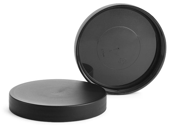 89/400 Black Frosted Polypropylene PIR Deep Skirted Caps