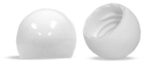 White Smooth Ball Caps