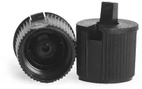 DIspensing Caps, Black Spout Top Caps