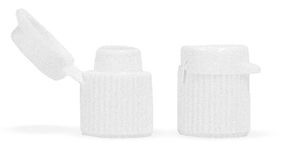 White Snap Top Dispensing Ribbed Caps 