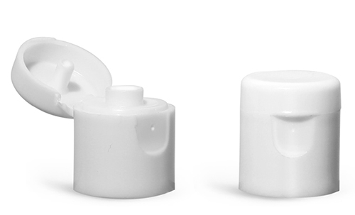 Dispensing Caps, White Snap Top Caps