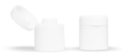 Dispensing Caps, White Snap Top Caps