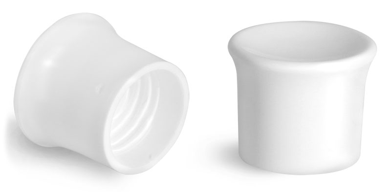 Plastic Caps, White Smooth Caps