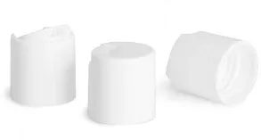 White Smooth Disc Top Caps