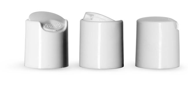 Original White Pressure Sensitive Lined Disc Top Caps