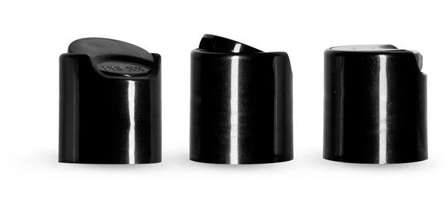 New Black Pressure Sensitive Lined Disc Top Caps