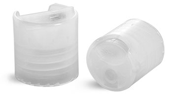 Dispensing Caps, Natural Polypropylene Smooth Disc Top Caps