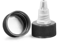 Black/Natural Universal Induction Lined Twist Top Caps 