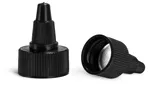 20/410 Dispensing Caps, Black LDPE Induction Lined Twist Top Caps