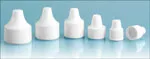 18/400 White Unlined Polypropylene Dropper Tip Caps