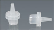 Dispensing Caps, Natural LDPE Streaming Thin Tip Dropper Plugs