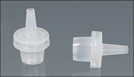 Dispensing Caps, Natural LDPE Streaming Thin Tip Dropper Plugs