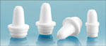 White LDPE Controlled Dropper Tip Plugs