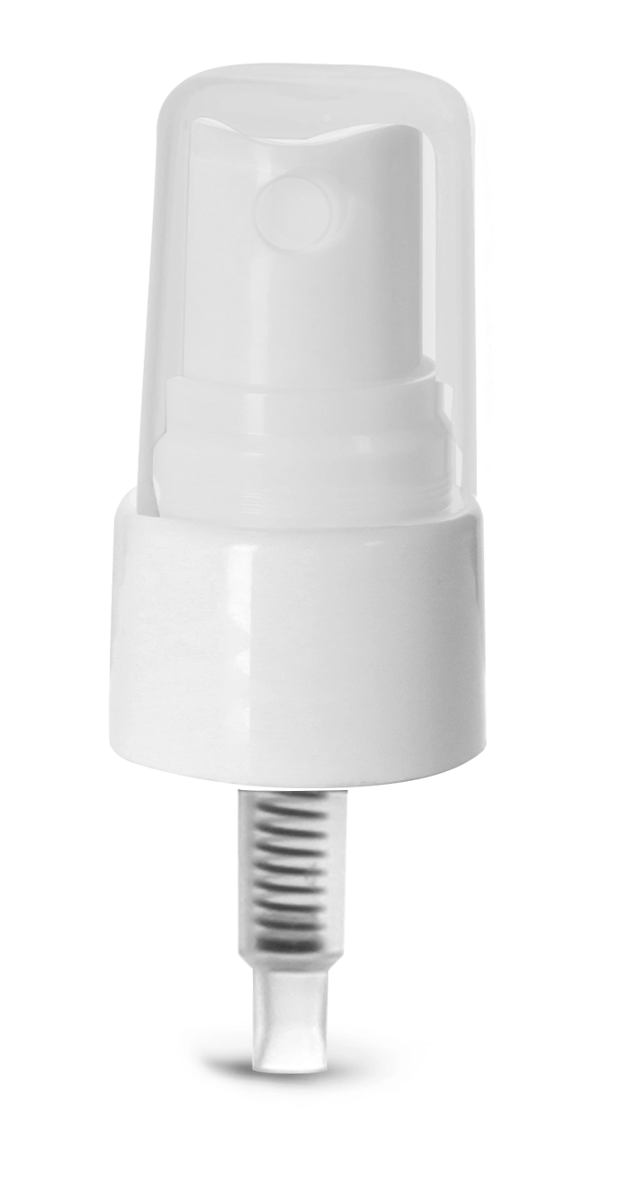 White Smooth, 20/410, 5 1/4 inch tube  Sprayers, White Polypropylene Fine Mist Sprayer, Natural Hood