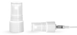 12 mm, 13 mm tube Mist Sprayer, White PP Smooth Fine Mist Sprayers w/ Clear Styrene Hoods