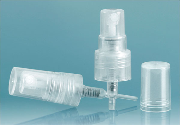 Sprayers, 12 & 13 Mm Natural Polypropylene Mini Fine Mist Sprayers w/ Clear Styrene Hoods