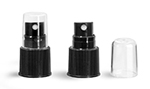 Ribbed Black Fine Mist Sprayers