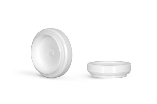 Plastic Caps, White Polypropylene Plugs For Child Resistant Sprayers