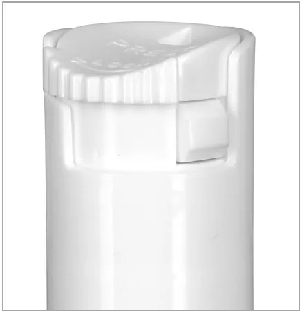 Polypropylene Plastic Bottles, White Cylinder Bottles w/ Child Resistant Sprayers (Bulk), Caps NOT Included