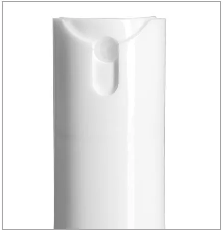Polypropylene Plastic Bottles, White Cylinder Bottles w/ Child Resistant Sprayers (Bulk), Caps NOT Included