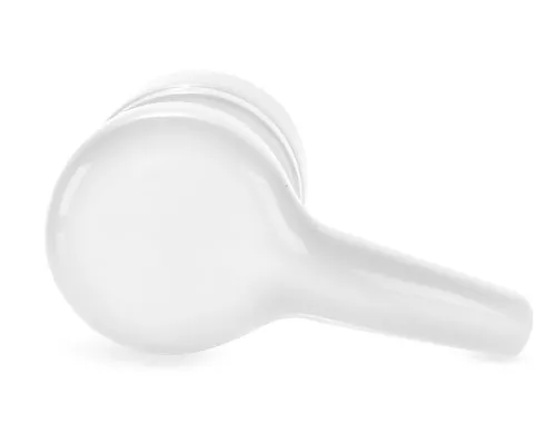 28/410, 7 11/16 Tube White Polypropylene Lotion Pumps w/ Smooth Collar & Locking Feature