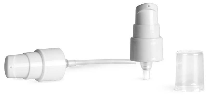 Treatment Pumps, Smooth White Treatment Pumps