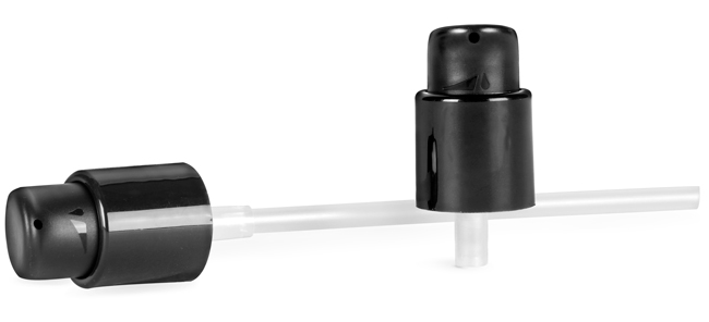 24/410, 4 1/8 inch tube Smooth Black Polypropylene Treatment Pumps w/ 4 1/8 Inch Tube