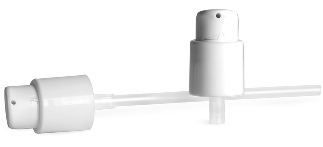 Treatment Pumps, Smooth White Treatment Pumps