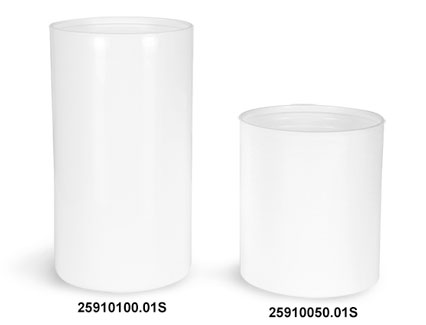 Plastic Bottles, White Polypro Airless Pump Bottles (Bulk), Pumps & Caps NOT Included
