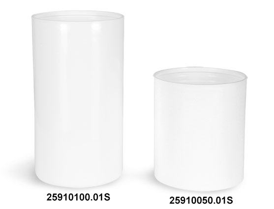 Plastic Bottles, White Polypro Airless Pump Bottles (Bulk), Pumps & Caps NOT Included