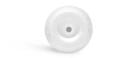 Airless Pumps, White Polypropylene Airless Pumps w/ White Snap On Overcaps
