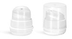 32 mm Plastic Pumps, 32 mm White Polypropylene Mini Airless Pumps w/ Snap On Caps & Overcaps