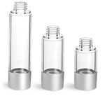 Clear AS Airless Pump Bottles (Bulk), Pumps & Caps NOT Included