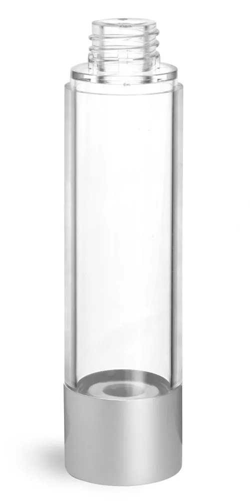 50 ml Clear AS Airless Pump Bottles (Bulk), Pumps & Caps NOT Included