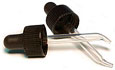 Black Polypropylene Ribbed Bulb Droppers w/ Plastic Pipettes