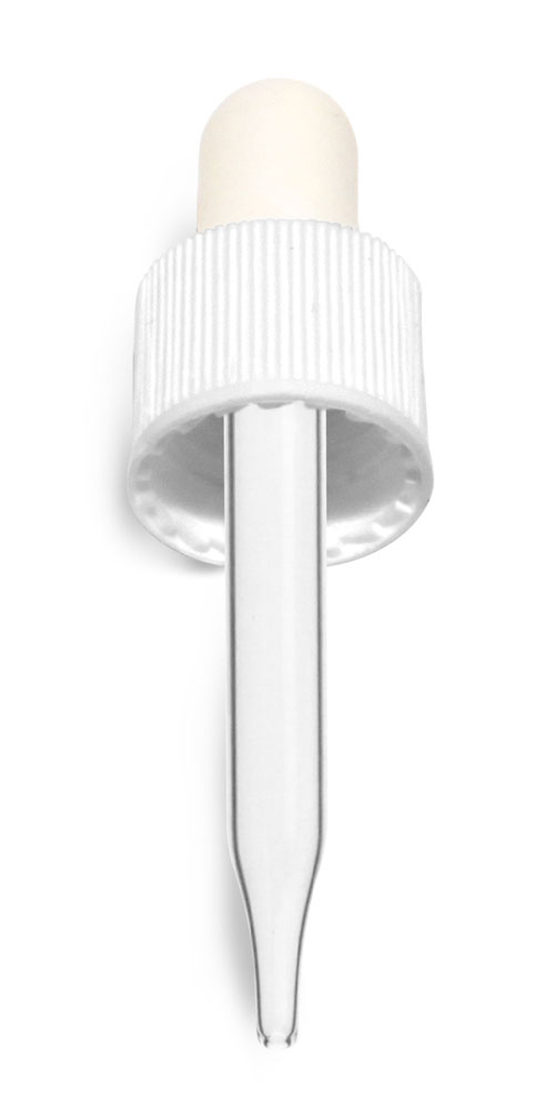 13/415 ( 5 mm x 48 mm ) White Bulb Glass Droppers
