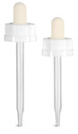 White Child Resistant Droppers w/ Glass Pipettes
