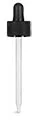 Plastic Droppers, Black Polypropylene Ribbed Bulb Droppers w/ Plastic Pipettes