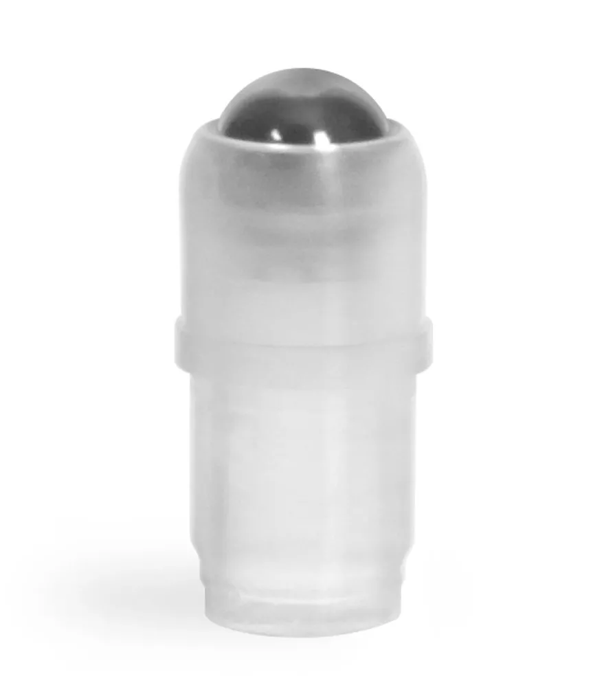 10.6 ml Stainless Steel Ball and Plastic Fitment for Roll On Containers