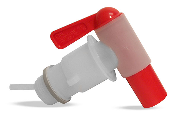 Drum Faucets, Natural LDPE Aeroflow, w/ Vent tube Drum Faucet