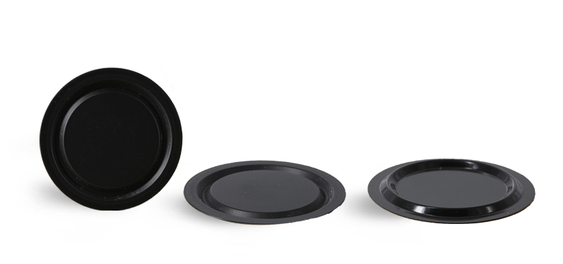 Disc Liners, Black PVC Cosmetic Disc Liners