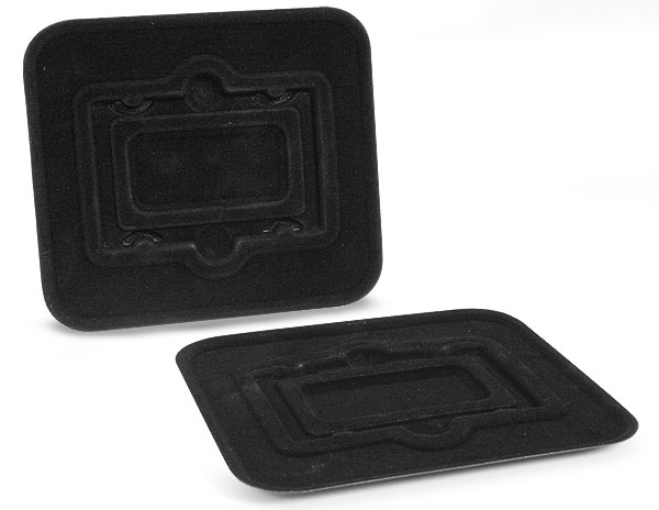Black Plastic Gift Card Inserts for Square Tins