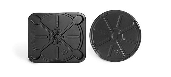 Black Plastic CD Inserts for Square & Round Tins