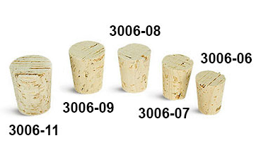 Cork Stoppers, Cork Stopper Sizes 6 - 11