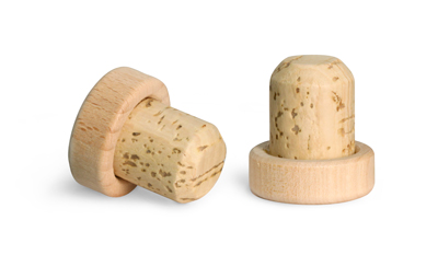 Original Round Wood Bar Tops w/ Natural Corks
